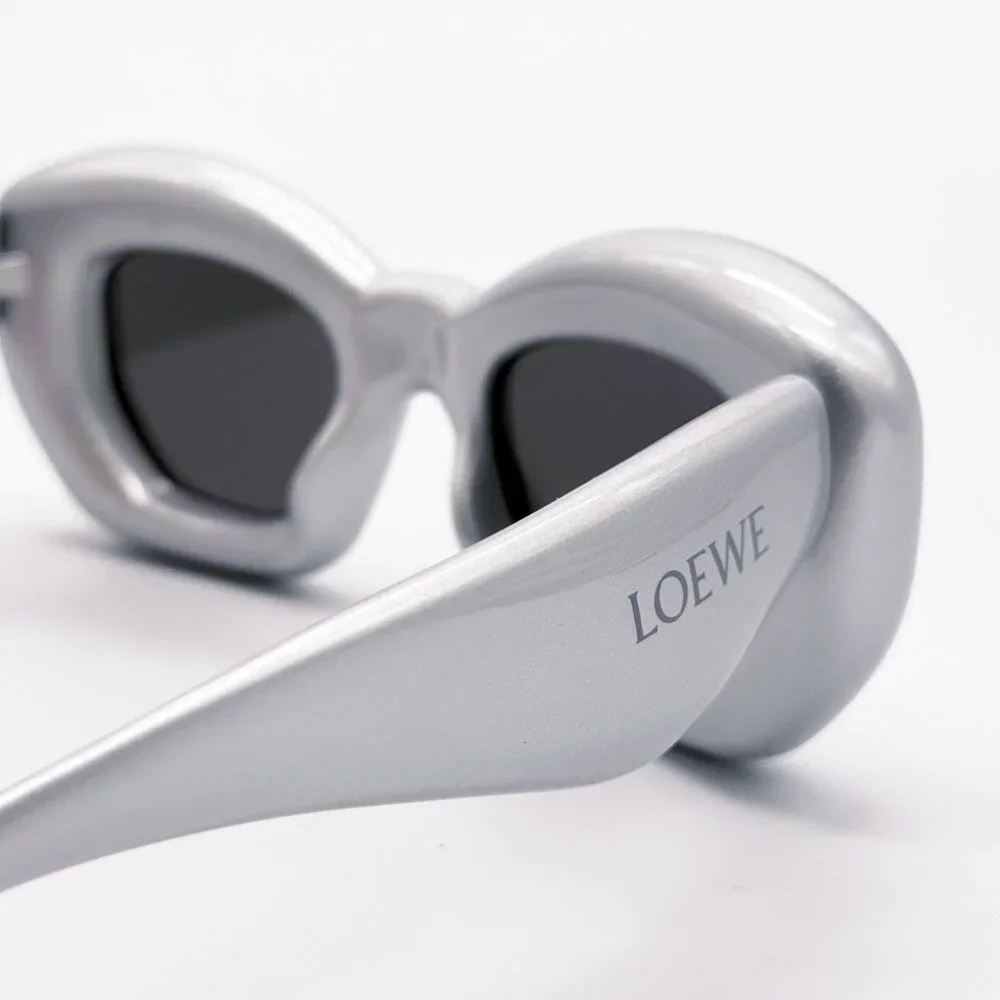 NEW LOEWE LW40117I 20C SILVER UNISEX SUNGLASSES LOEWE